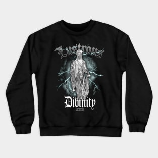 Lustrous Divinity  MMXXIII Streetwear Unique Lightning Graphic Design Crewneck Sweatshirt